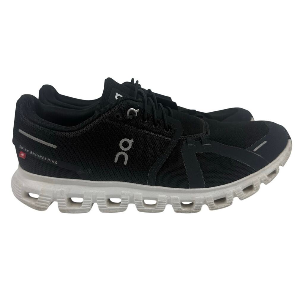 On Cloud 5 Men's Size 7.5 Black White CloudTec Running Walking Shoes Sneakers